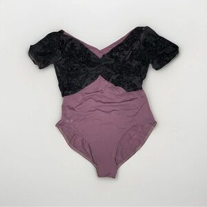 Nikolay Ballet Leotard - Short Sleeve Lace Top - SZ M